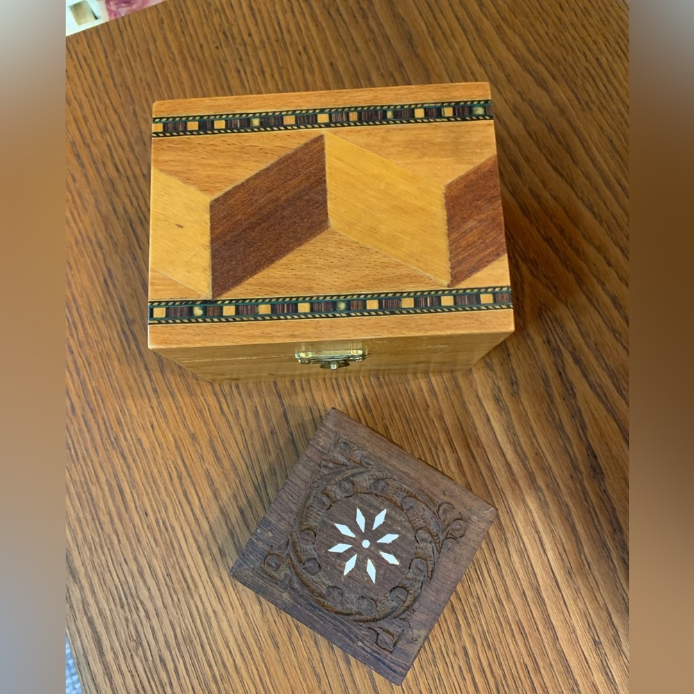 Wooden Trinket Boxes